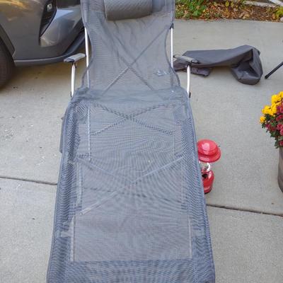 FOLDING LOUNGE CHAIR, LANTERN AND MORE
