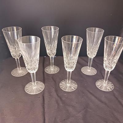 6 WATERFORD CRYSTAL GLASSES