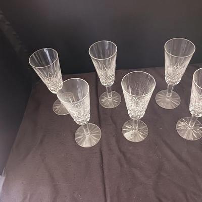 6 WATERFORD CRYSTAL GLASSES