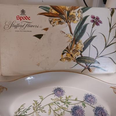 2 SPODE SERVING DISHES