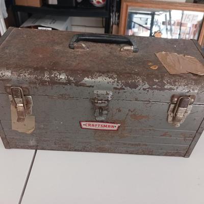 TOOL BOX AND VARIOUS HAND TOOLS