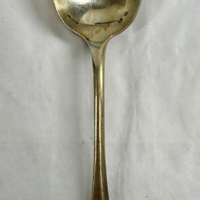 Sale Photo Thumbnail #120: Set includes 12 teaspoons, 12 forks and 11 soup spoons.  Teasons have the “18” mark , means that 12 items were plated with 18g of silver. Forks and soup spoons are marked “84”, means 12 items were plated using 84g of silver.  In original lidded bo
