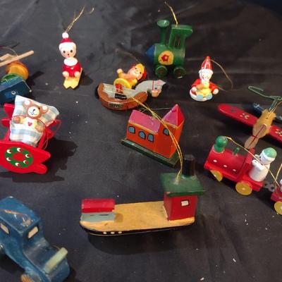 HAND CRAFTED WOODEN CHRISTMAS ORNAMENTS FROM OTHER COUNTRIES