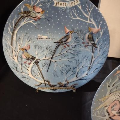 TWELVE DAYS OF CHRISTMAS COLLECTOR'S PLATES (4, 5 & 6)