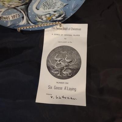 TWELVE DAYS OF CHRISTMAS COLLECTOR'S PLATES (4, 5 & 6)