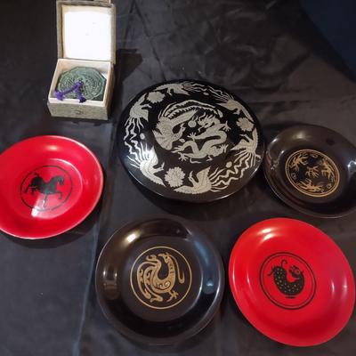 ASAIN DECORATIVE PLATES AND MEDALLION