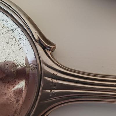 STERLING SILVER BRUSH, COMB AND MIRROR VANITY SET