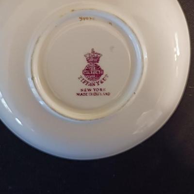 TIFFANY & CO NEW YORK MASE IN ENGLAND SAUCERS AND 3 CUPS
