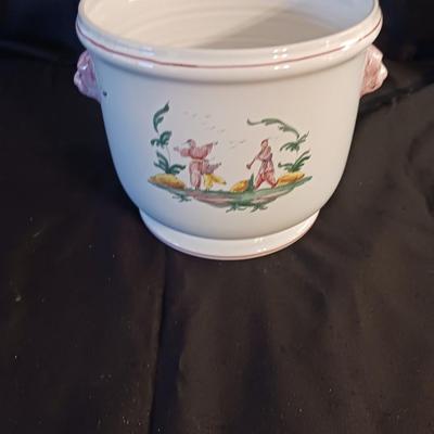 TIFFANY AND CO HAND PAINTED POT