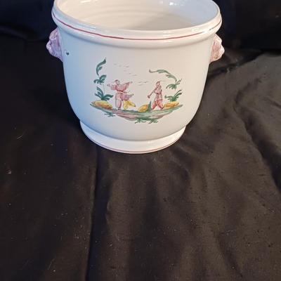 TIFFANY AND CO HAND PAINTED POT