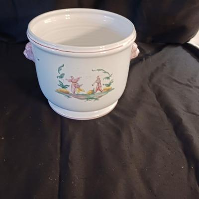 TIFFANY AND CO HAND PAINTED POT