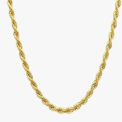 10kt Solid Gold Rope Necklace