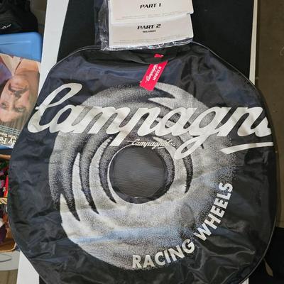 Sale Photo Thumbnail #259: Campagnolo Racing Wheel Bag With Inside Pocket from Italy. Like new condition with little wear if any.