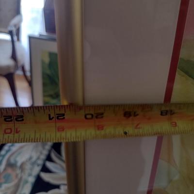 Sale Photo Thumbnail #1265: 'Jungle Tangle' Original Framed Watercolor by Nationally Recognized Artist Susan Anderson.  Item is framed under plexiglass.