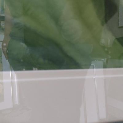 Sale Photo Thumbnail #1272: 'Banana Bloom' Original Framed Watercolor by Nationally Recognized Artist Susan Anderson.  Item is framed under plexiglass.