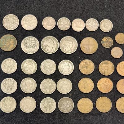 Sale Photo Thumbnail #500: Lot includes 37 coins of various denominations and years.  See photos for what’s included.