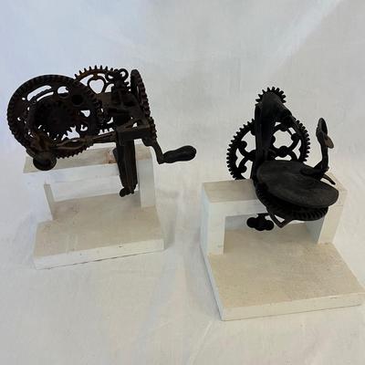 Two Cast Iron Apple Peelers (K-BC)