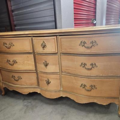 Dresser with mirror