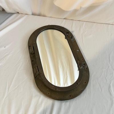 Solid Brass Porthole Mirror (PB-RG)