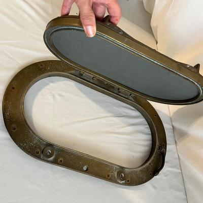 Solid Brass Porthole Mirror (PB-RG)