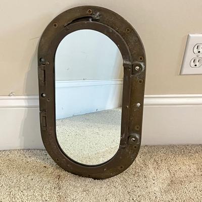 Solid Brass Porthole Mirror (PB-RG)