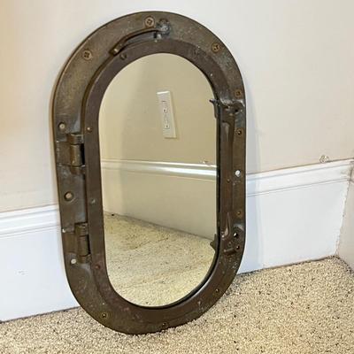 Solid Brass Porthole Mirror (PB-RG)