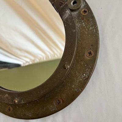 Solid Brass Porthole Mirror (PB-RG)