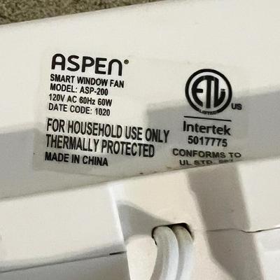 Aspen Smart Wi-Fi Window Fan model ASP-200 (PB-RG)