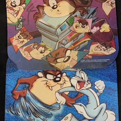 Sale Photo Thumbnail #320: Retro Taz / Tasmania Devil Plush Toys & Mouse pads Looney toons lot