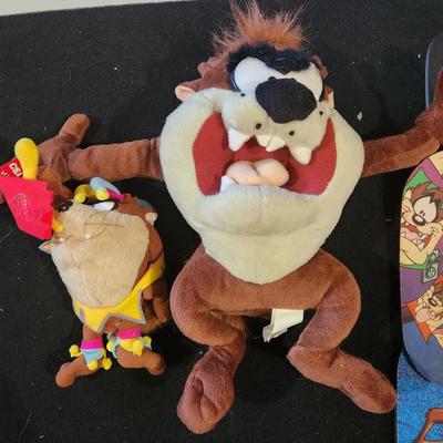 Sale Photo Thumbnail #319: Retro Taz / Tasmania Devil Plush Toys & Mouse pads Looney toons lot