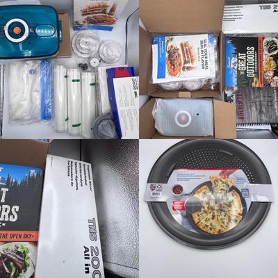Kitchen Buddies Featuring Power XL Duo NutriSealer Accessories (bag, containers, lids) Bundle