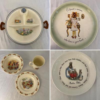Wedgwood, Royal Doulton & More Children’s Dishes (K-BC)