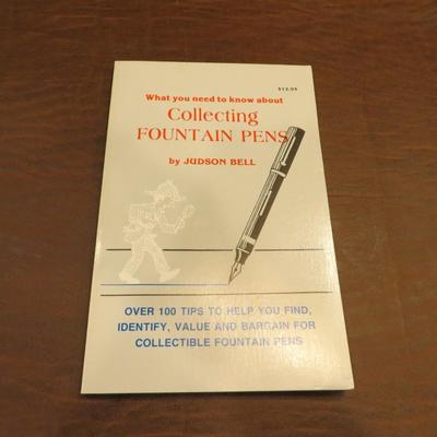 Sale Photo Thumbnail #52: What you need to know about collecting Fountain Pens by Judson Bell, 1989. Softcover.