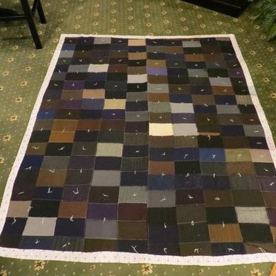 Sale Photo Thumbnail #61: Antique patchwork quilt c. 1920s, measures 57" x 68"