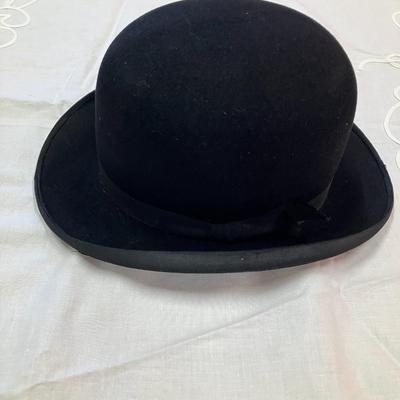Sale Photo Thumbnail #66: Antique Men's bowler hat c. 1920's