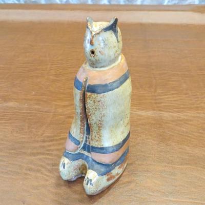 Sale Photo Thumbnail #81: Vintage Tonala pottery figurine, measures 7.5" H