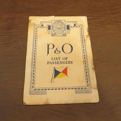 Sale Photo Thumbnail #101: Peninsular and Oriental Steam Navigation Company passenger information booklet, from the s.s. Maloja ship, dated Aug 15, 1936