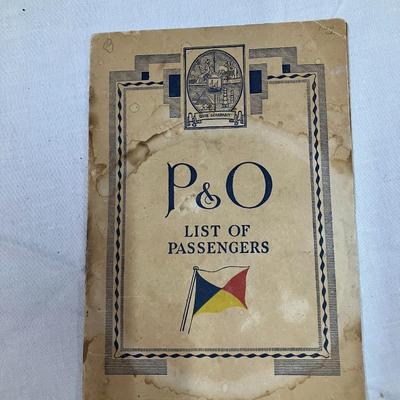 Sale Photo Thumbnail #104: Peninsular and Oriental Steam Navigation Company passenger information booklet, from the s.s. Maloja ship, dated Aug 15, 1936