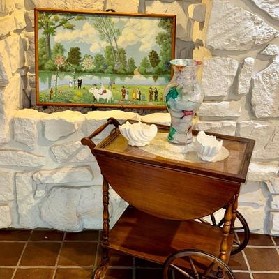 Sale Photo Thumbnail #31: TEA CART, DECOR & ARTWORK