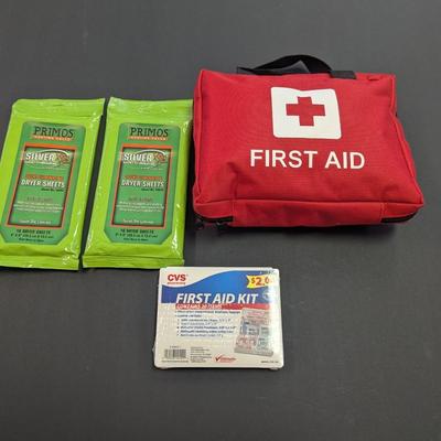 First Aid Kits & Primos Dryer Sheets