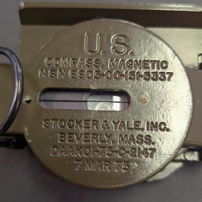 U.S. Military Magnetic Compass Stocker & Yale 1975
