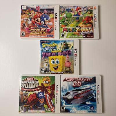 LOT 95B: Nintendo 3DS Games: SpongeBob, Mario/Sonic & Others