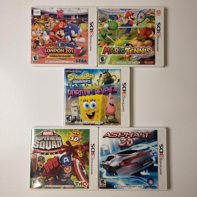 LOT 95B: Nintendo 3DS Games: SpongeBob, Mario/Sonic & Others