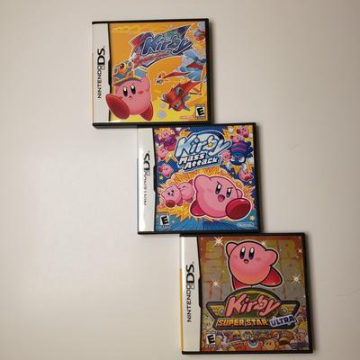 LOT 97B: Kirby Nintendo DS Collection- Squeak Squad, Mass Attack, Super Star Ultra
