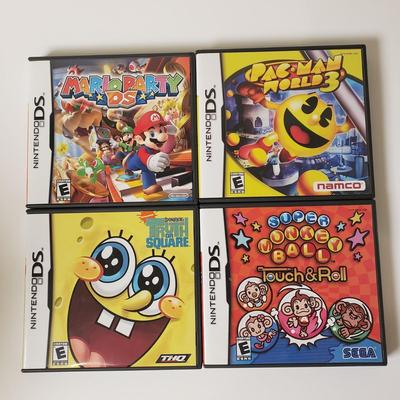 LOT 98B: Mario Party, Pac Man, SpongeBob, Super Monkey Ball- Nintendo DS Games