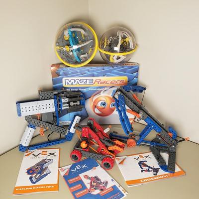 LOT 100B: Vex Robotics Building Sets, Perplexus Maze Puzzle Balls & Maze Racers Game