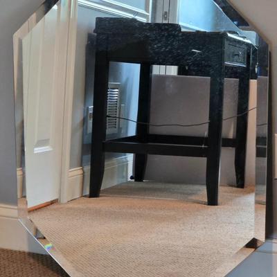 LOT 105Y: Beveled Mirror with French Cleat Hardware