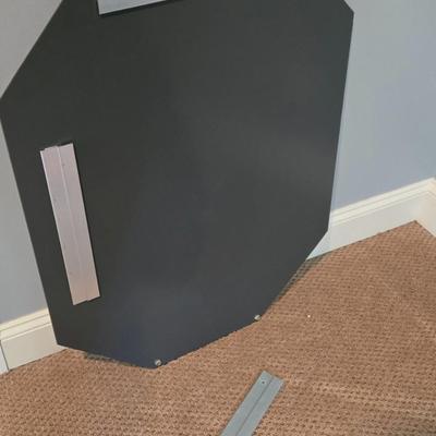 LOT 105Y: Beveled Mirror with French Cleat Hardware