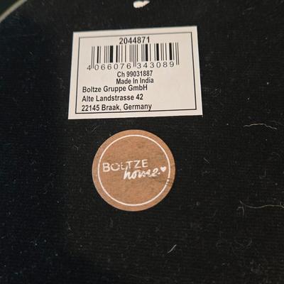 LOT 109H: Three Framed Flower Prints and Gold-tone Bowl with Lid