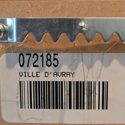 LOT 114H: Two Landscape Oil Paintings in Ornate Gold-tone Frames and Baccarat Style Lidded Jar